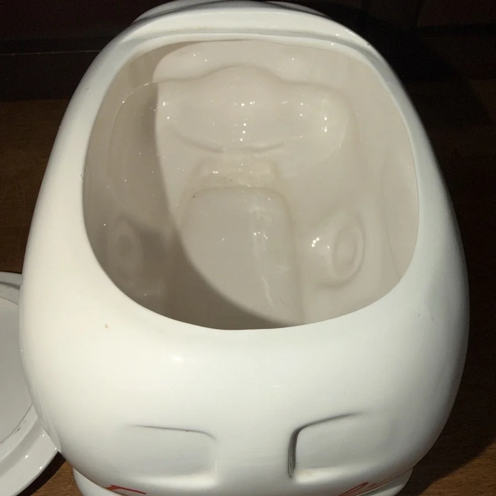 Archway Cookie Jar Home Style Cookies Ceramic White Delivery Van Vintage